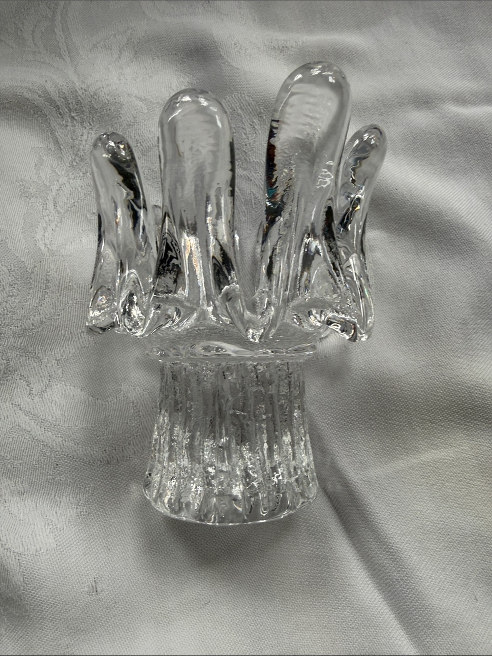 Kosta Boda Clear Glass Art Sculpture Vase